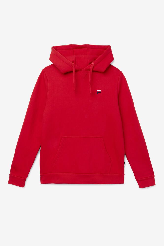 Fila Hoodie Mens Red Luka - Ireland 97650-KCBE